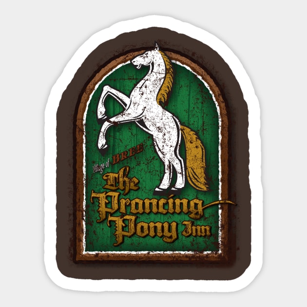 The Prancing Pony Sticker by MindsparkCreative